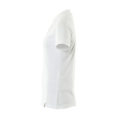 White - Lifestyle - Mascot Womens-Ladies Crossover Plain Polo Shirt