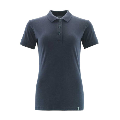 Dark Navy - Front - Mascot Womens-Ladies Crossover Plain Polo Shirt