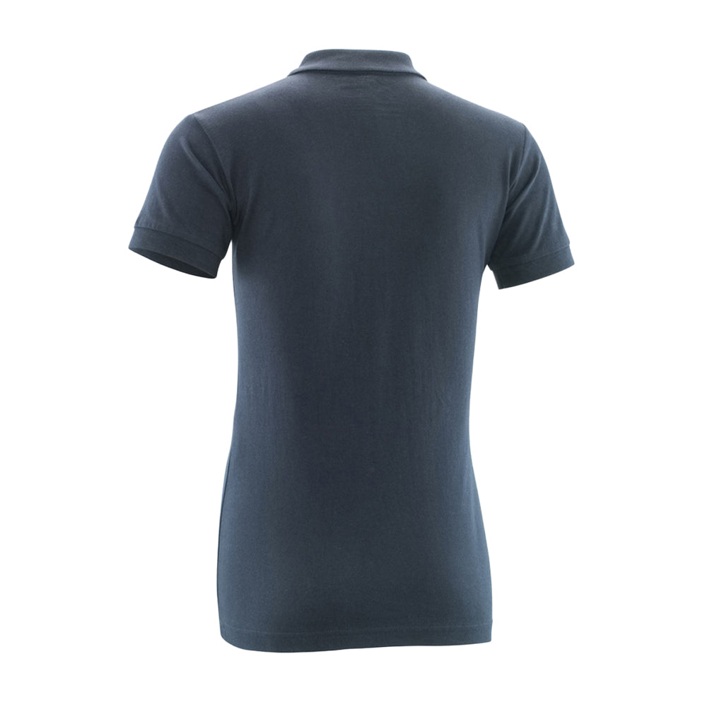 Dark Navy - Back - Mascot Womens-Ladies Crossover Plain Polo Shirt
