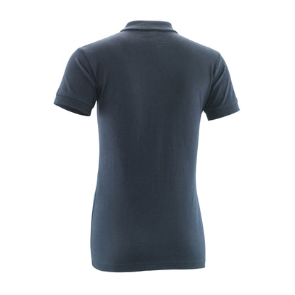 Dark Navy - Back - Mascot Womens-Ladies Crossover Plain Polo Shirt