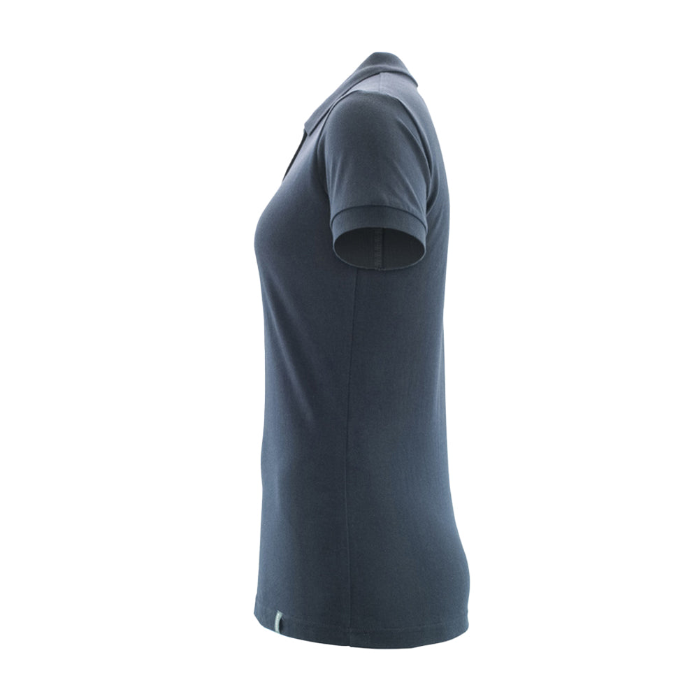 Dark Navy - Lifestyle - Mascot Womens-Ladies Crossover Plain Polo Shirt