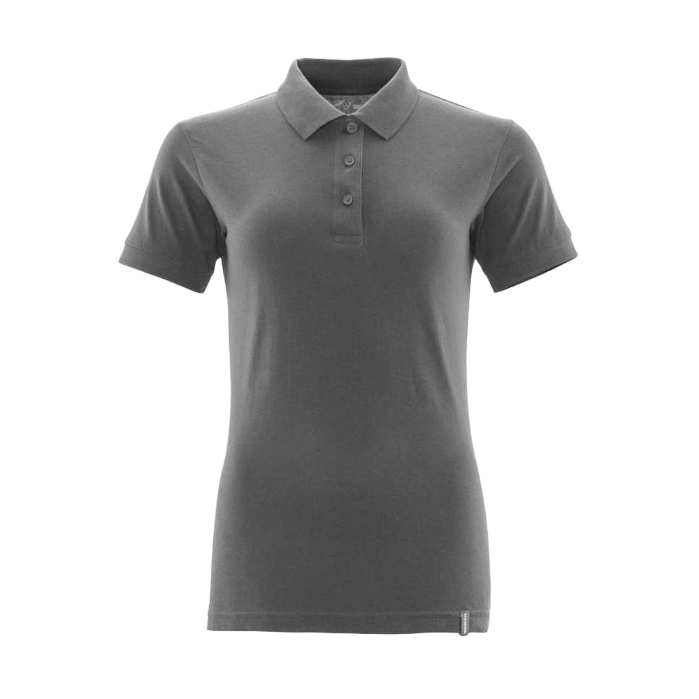 Dark Anthracite - Front - Mascot Womens-Ladies Crossover Plain Polo Shirt