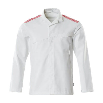 White-Traffic Red - Front - Mascot Mens Food & Care Chef Jacket