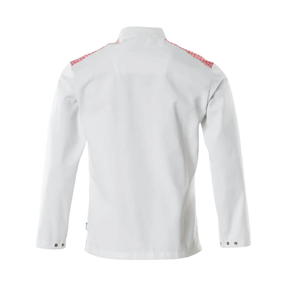 White-Traffic Red - Back - Mascot Mens Food & Care Chef Jacket
