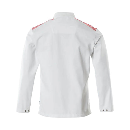 White-Traffic Red - Back - Mascot Mens Food & Care Chef Jacket