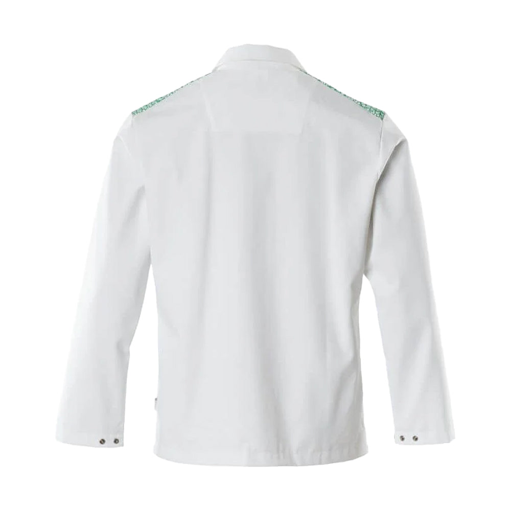 White-Grass Green - Back - Mascot Mens Food & Care Chef Jacket