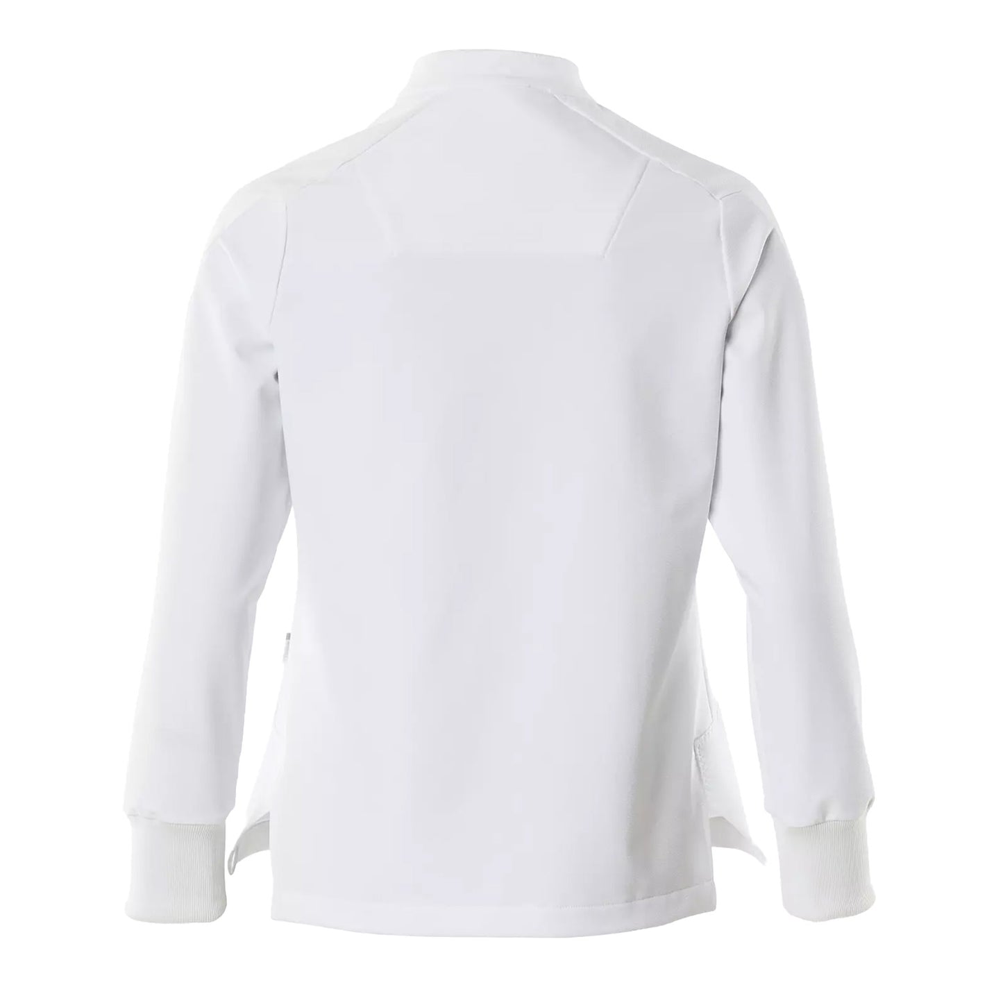 White - Back - Mascot Womens-Ladies Food & Care Chef Jacket