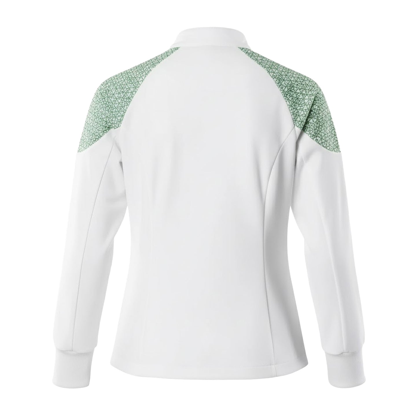 White-Grass Green - Back - Mascot Womens-Ladies Food & Care Chef Jacket
