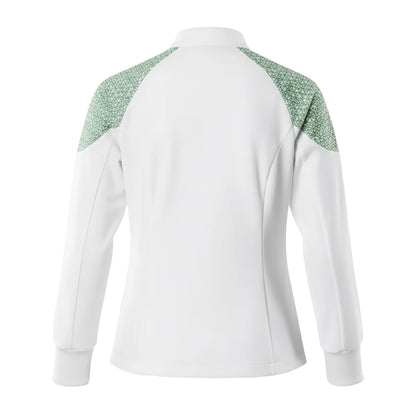 White-Grass Green - Back - Mascot Womens-Ladies Food & Care Chef Jacket