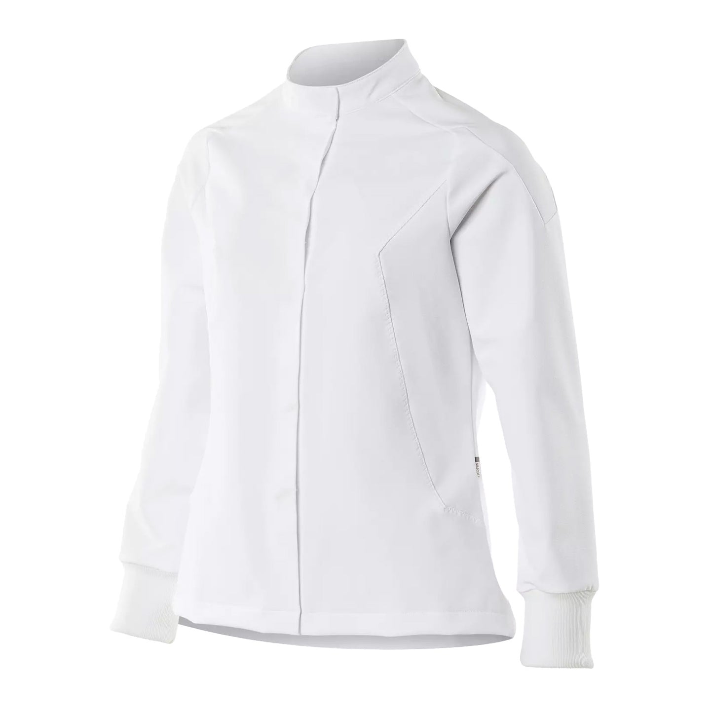 White - Side - Mascot Womens-Ladies Food & Care Chef Jacket