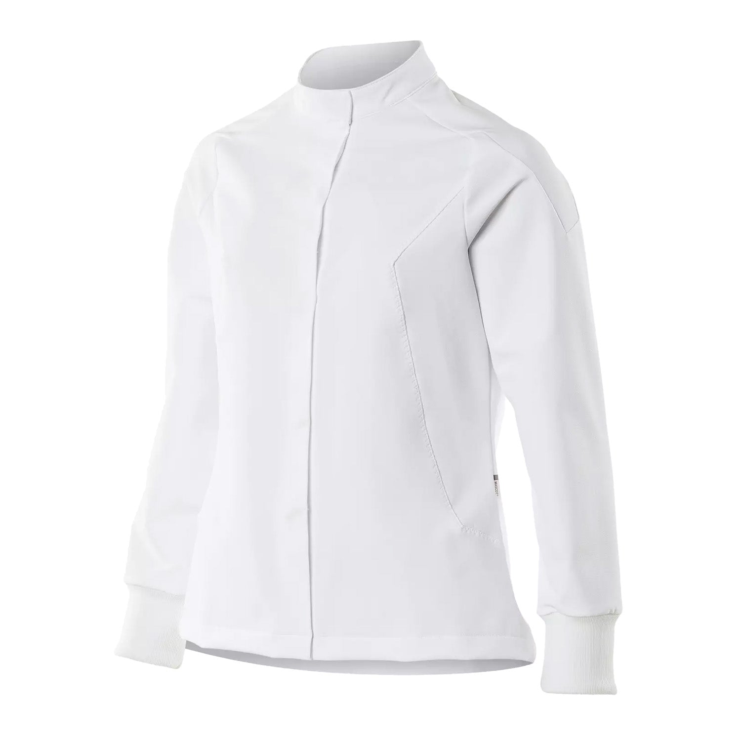 White - Side - Mascot Womens-Ladies Food & Care Chef Jacket