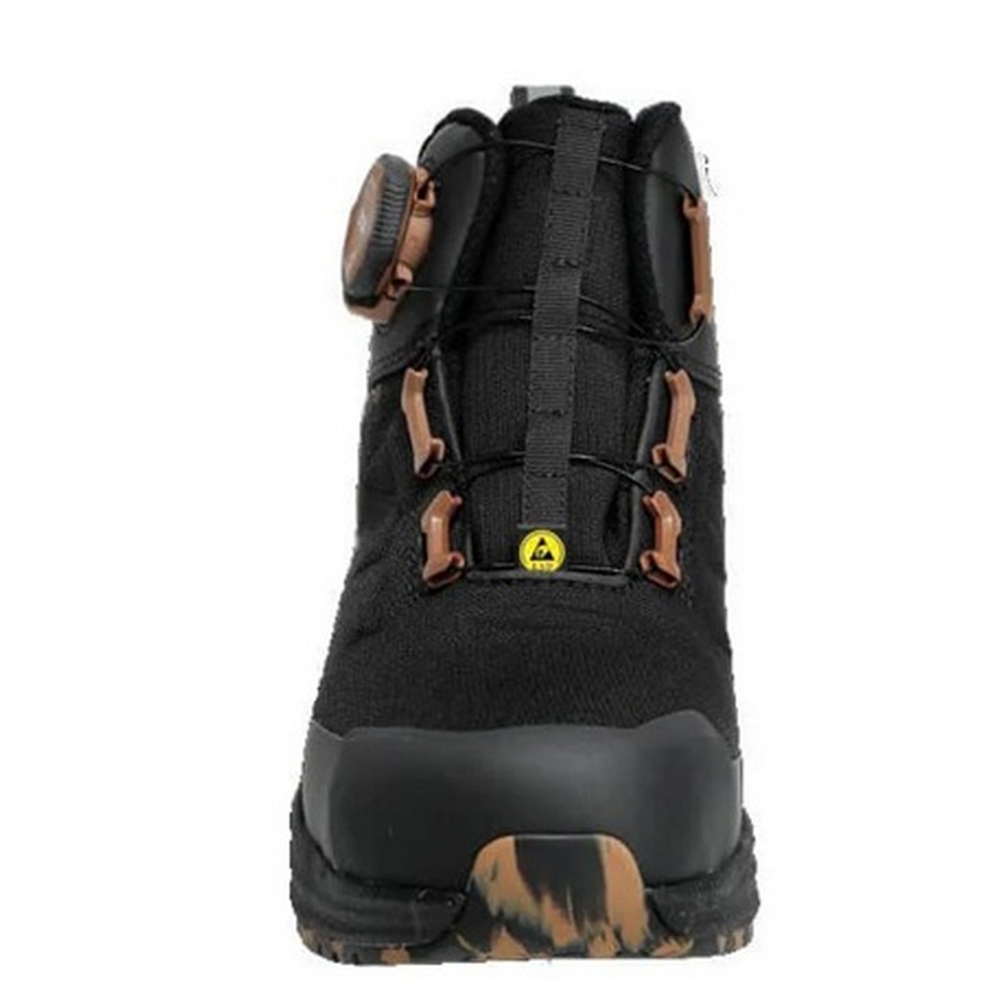 Black - Side - Mascot Womens-Ladies Footwear Customised Leather Safety Boots