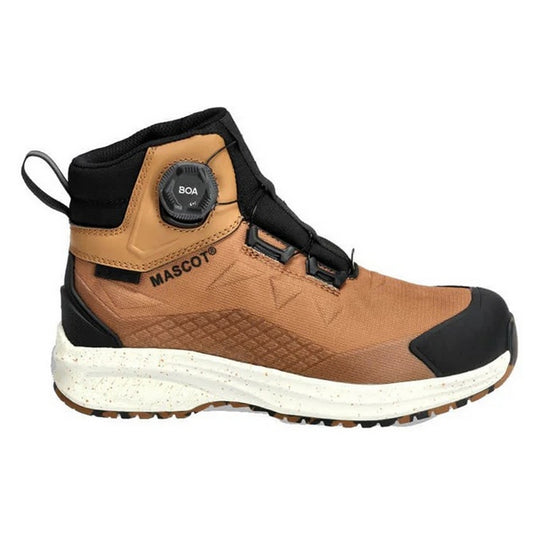 Nut Brown - Front - Mascot Womens-Ladies Footwear Customised Leather Safety Boots