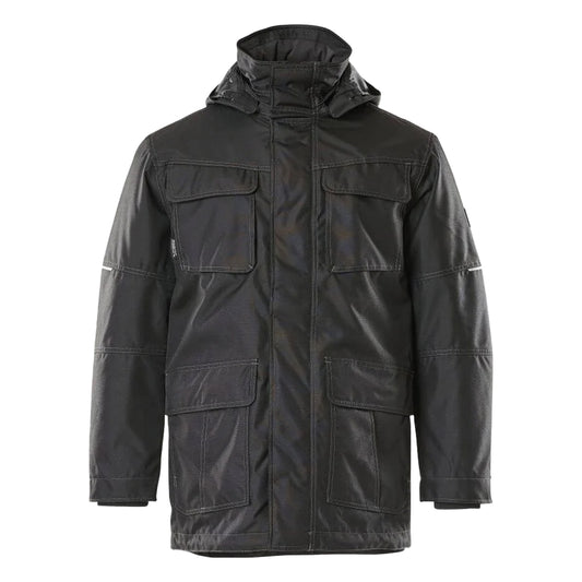 Black - Front - Mascot Mens Dayton Industry Parka