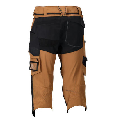 Nut Brown-Black - Back - Mascot Mens Customised Knee Pad Work Trousers