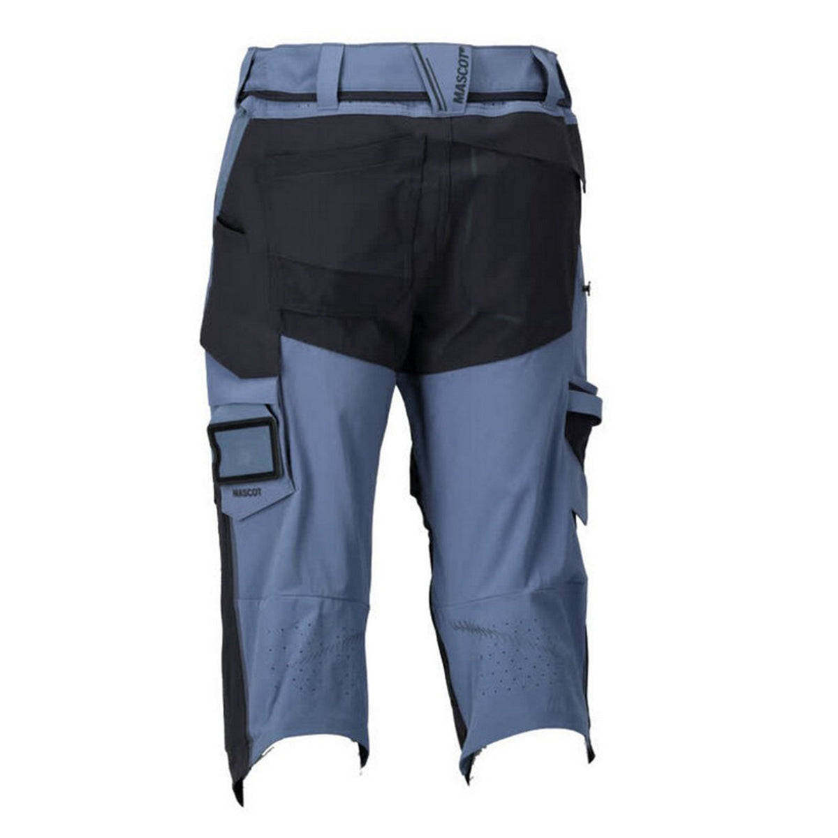 Stone Blue-Dark Navy - Back - Mascot Mens Customised Knee Pad Work Trousers