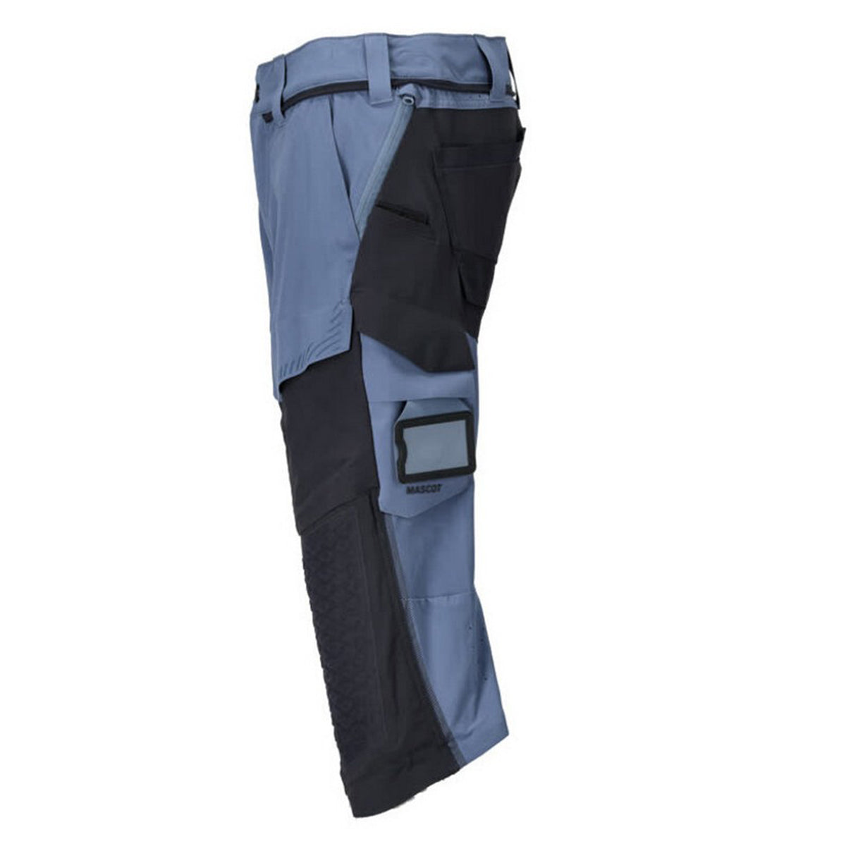 Stone Blue-Dark Navy - Lifestyle - Mascot Mens Customised Knee Pad Work Trousers
