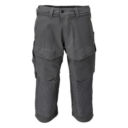Stone Grey - Front - Mascot Mens Customised Knee Pad Work Trousers