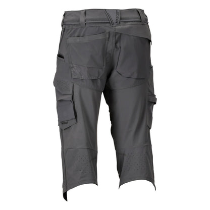 Stone Grey - Back - Mascot Mens Customised Knee Pad Work Trousers