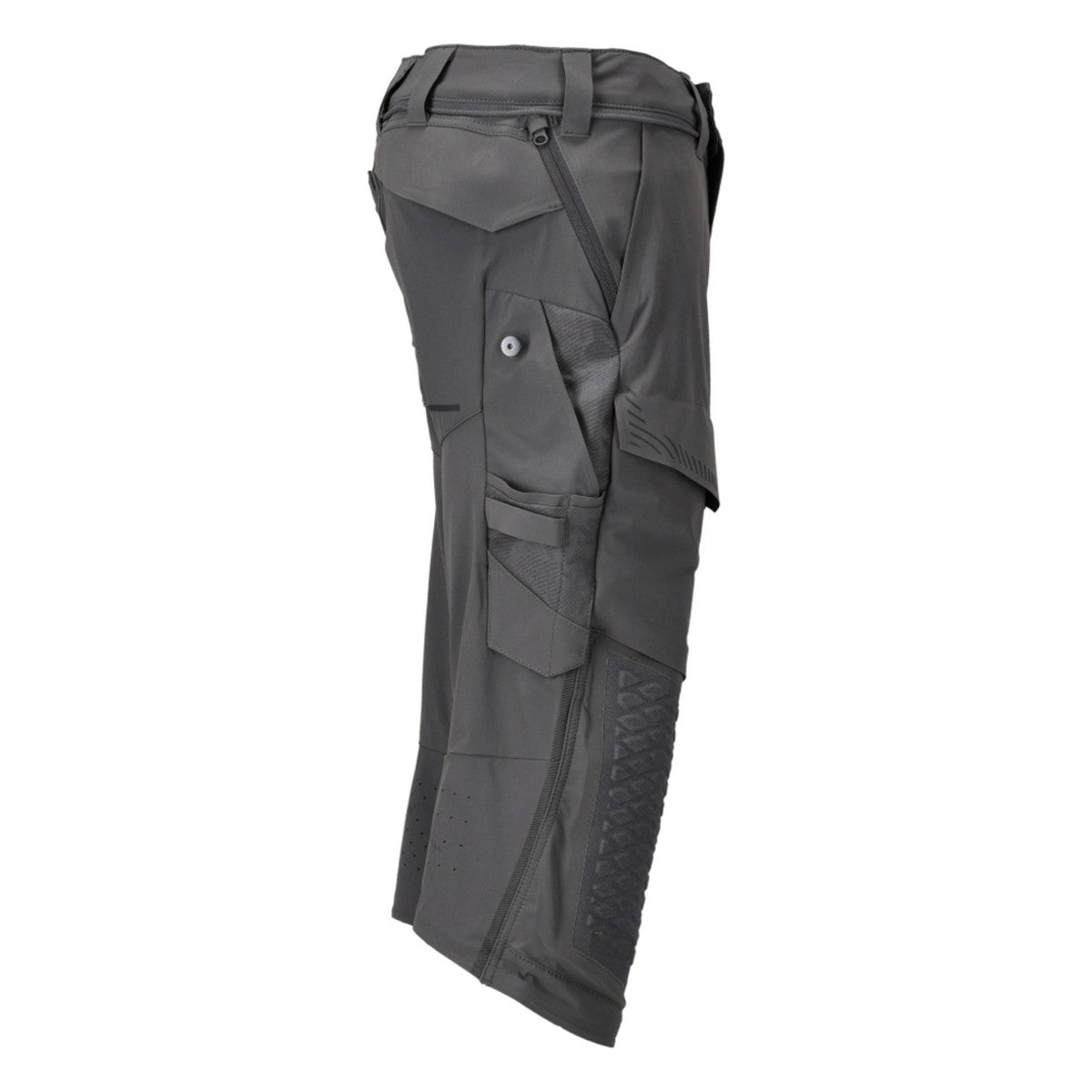 Stone Grey - Side - Mascot Mens Customised Knee Pad Work Trousers