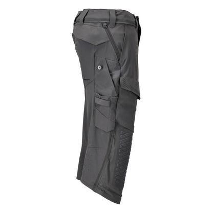 Stone Grey - Side - Mascot Mens Customised Knee Pad Work Trousers