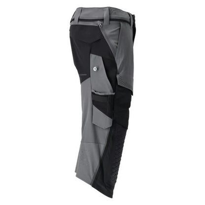Stone Blue-Dark Navy - Pack Shot - Mascot Mens Customised Knee Pad Work Trousers