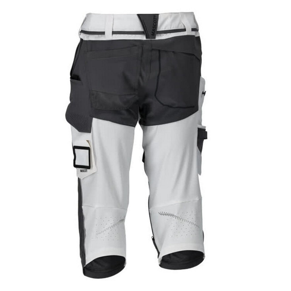 White-Stone Grey - Back - Mascot Mens Customised Knee Pad Work Trousers