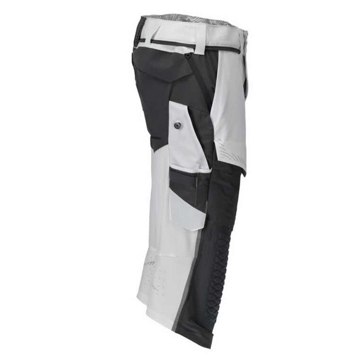 White-Stone Grey - Side - Mascot Mens Customised Knee Pad Work Trousers