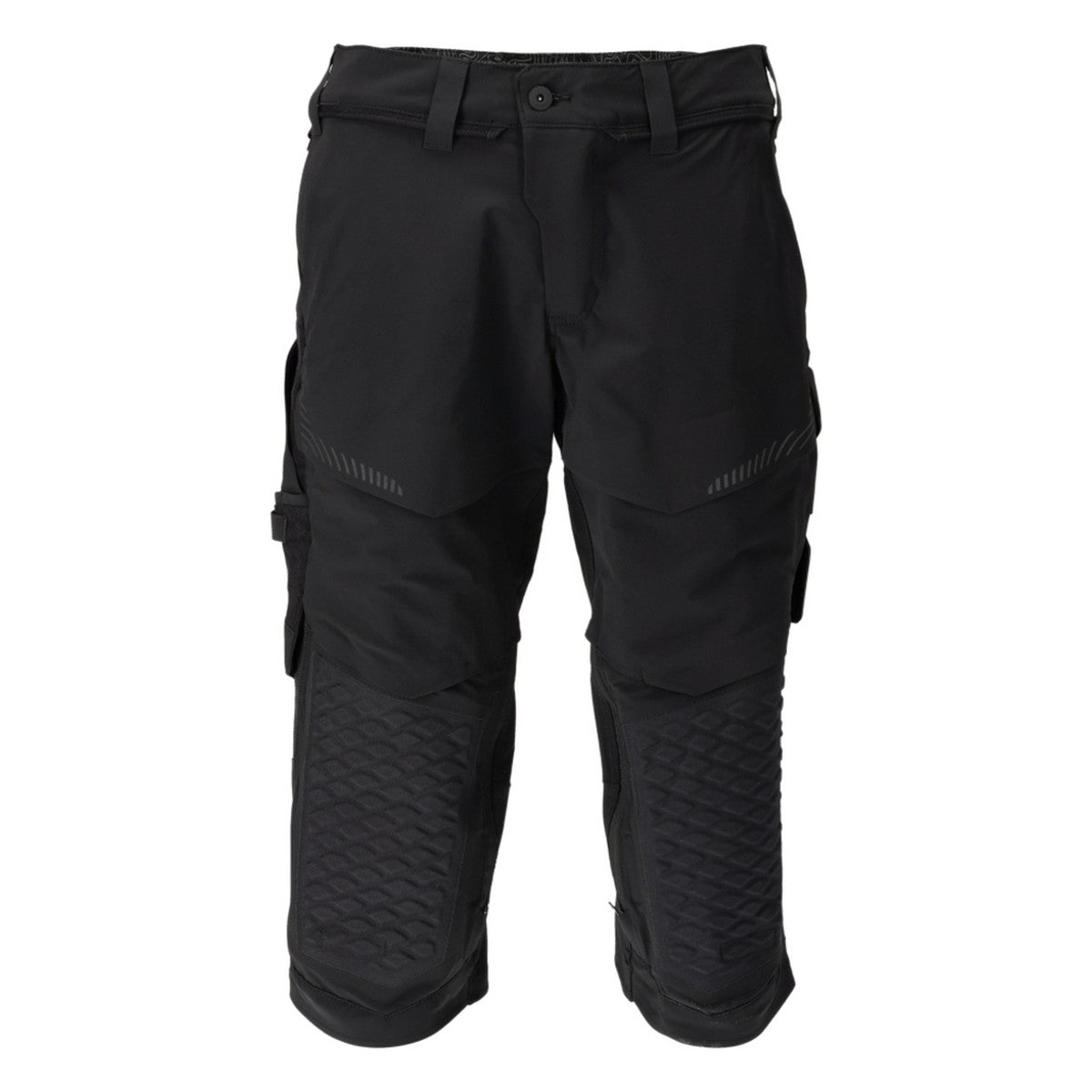 Black - Front - Mascot Mens Customised Knee Pad Work Trousers