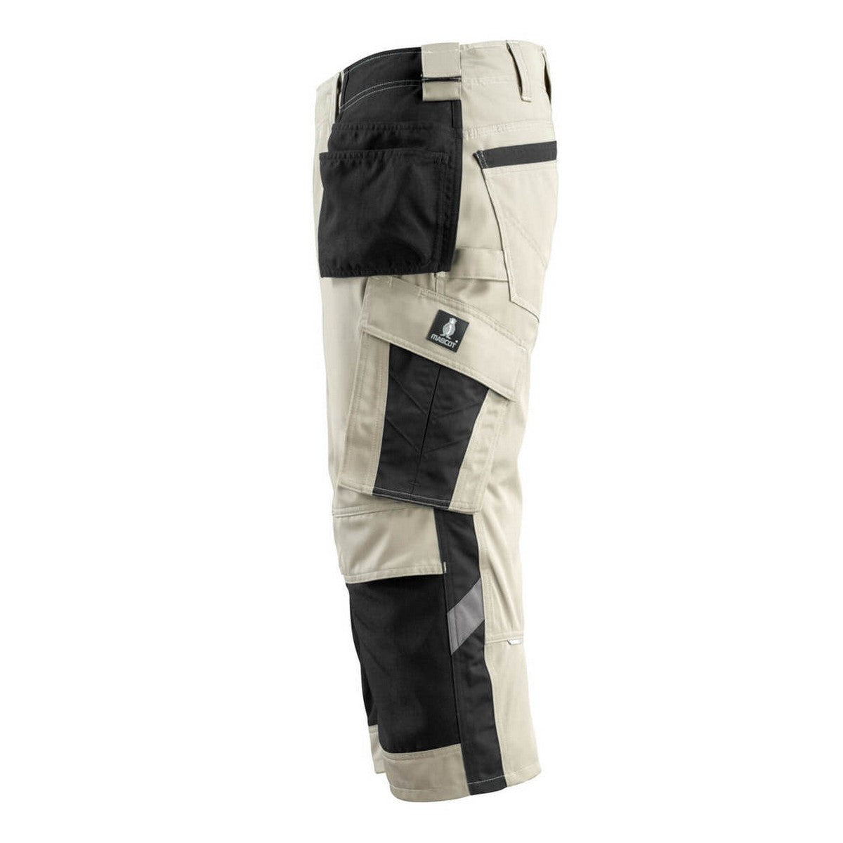 Light Khaki-Black - Lifestyle - Mascot Mens Lindau Unique Holster Pocket Work Trousers