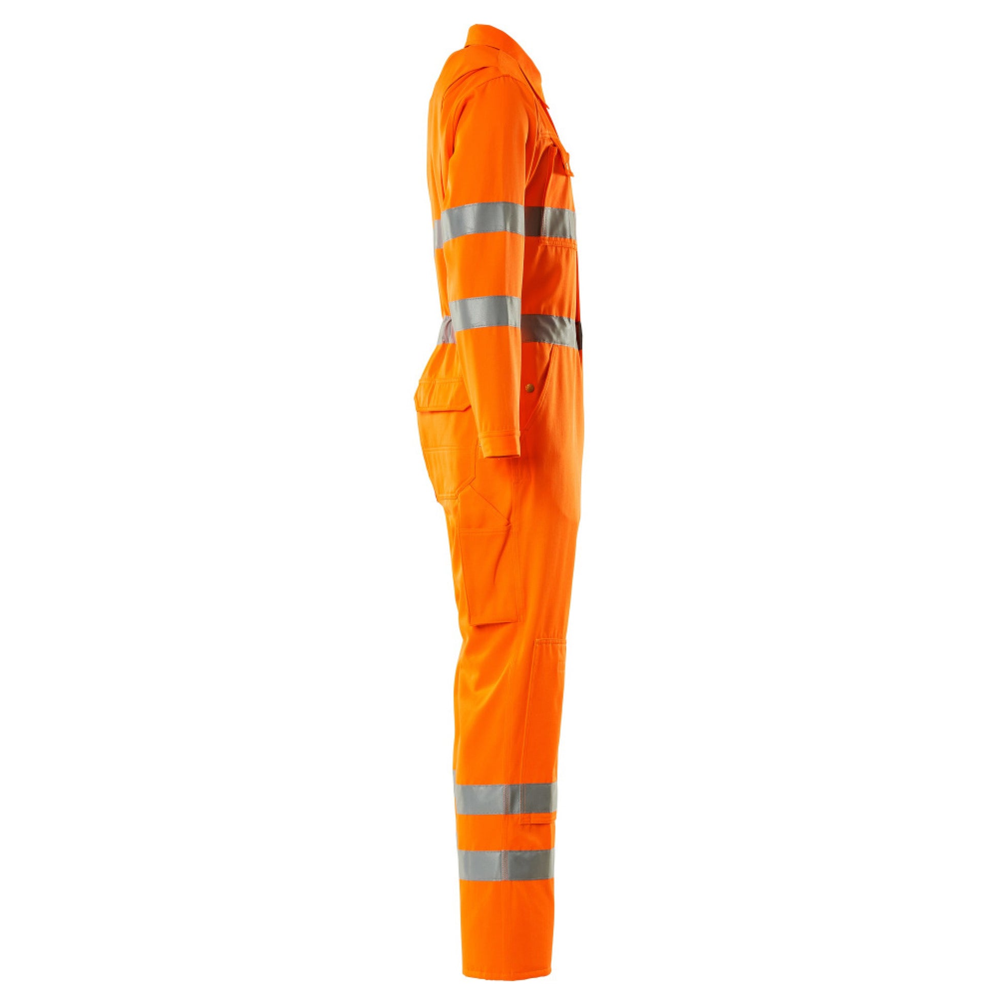 Hi Vis Orange - Lifestyle - Mascot Unisex Adult Safe Classic Utah Knee Pad Pockets Boiler Suit