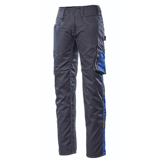 Dark Navy-Royal Blue - Front - Mascot Mens Oldenburg Unique Work Trousers