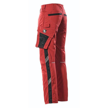 Red-Black - Side - Mascot Mens Oldenburg Unique Work Trousers