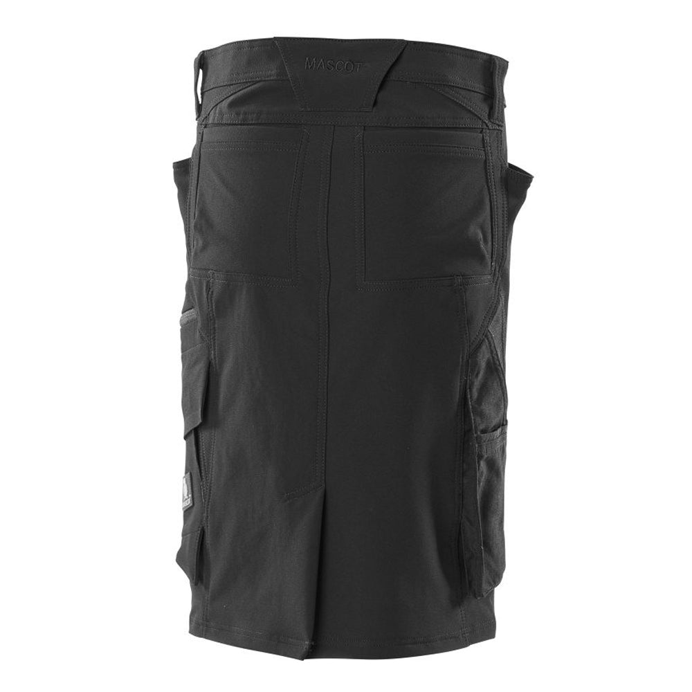 Black - Back - Mascot Womens-Ladies Accelerate Regular Skirt