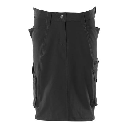 Black - Front - Mascot Womens-Ladies Accelerate Regular Skirt