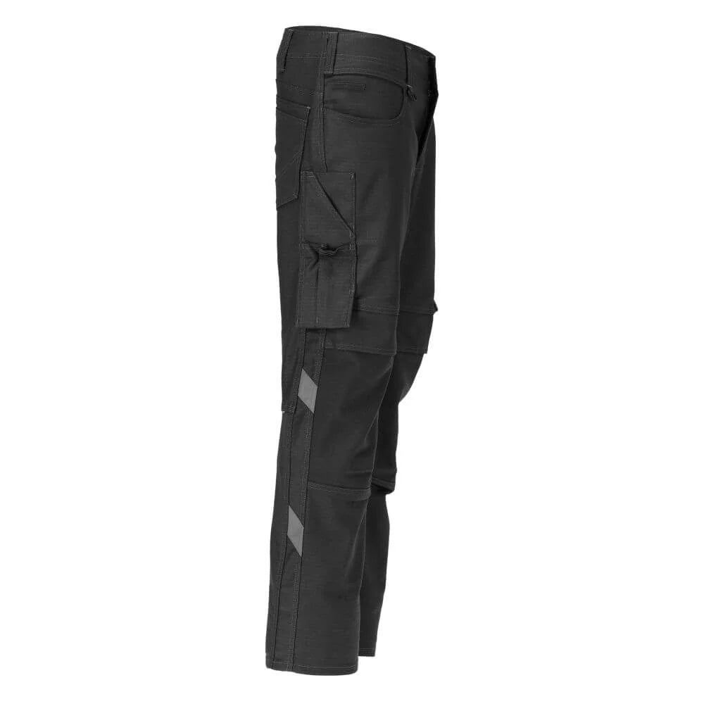Black - Lifestyle - Mascot Mens Unique Knee Pad Pockets Work Trousers