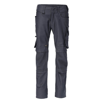 Dark Navy - Front - Mascot Mens Unique Knee Pad Pockets Work Trousers