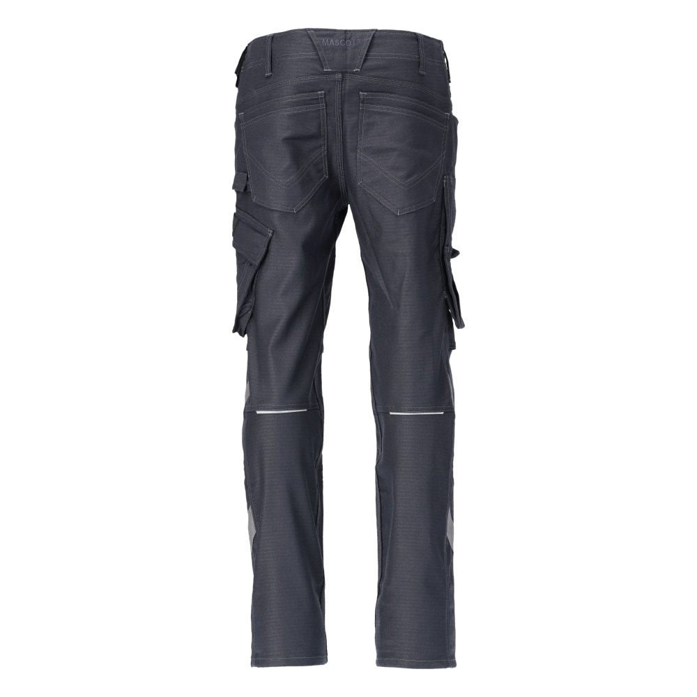 Dark Navy - Back - Mascot Mens Unique Knee Pad Pockets Work Trousers