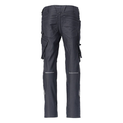 Dark Navy - Back - Mascot Mens Unique Knee Pad Pockets Work Trousers