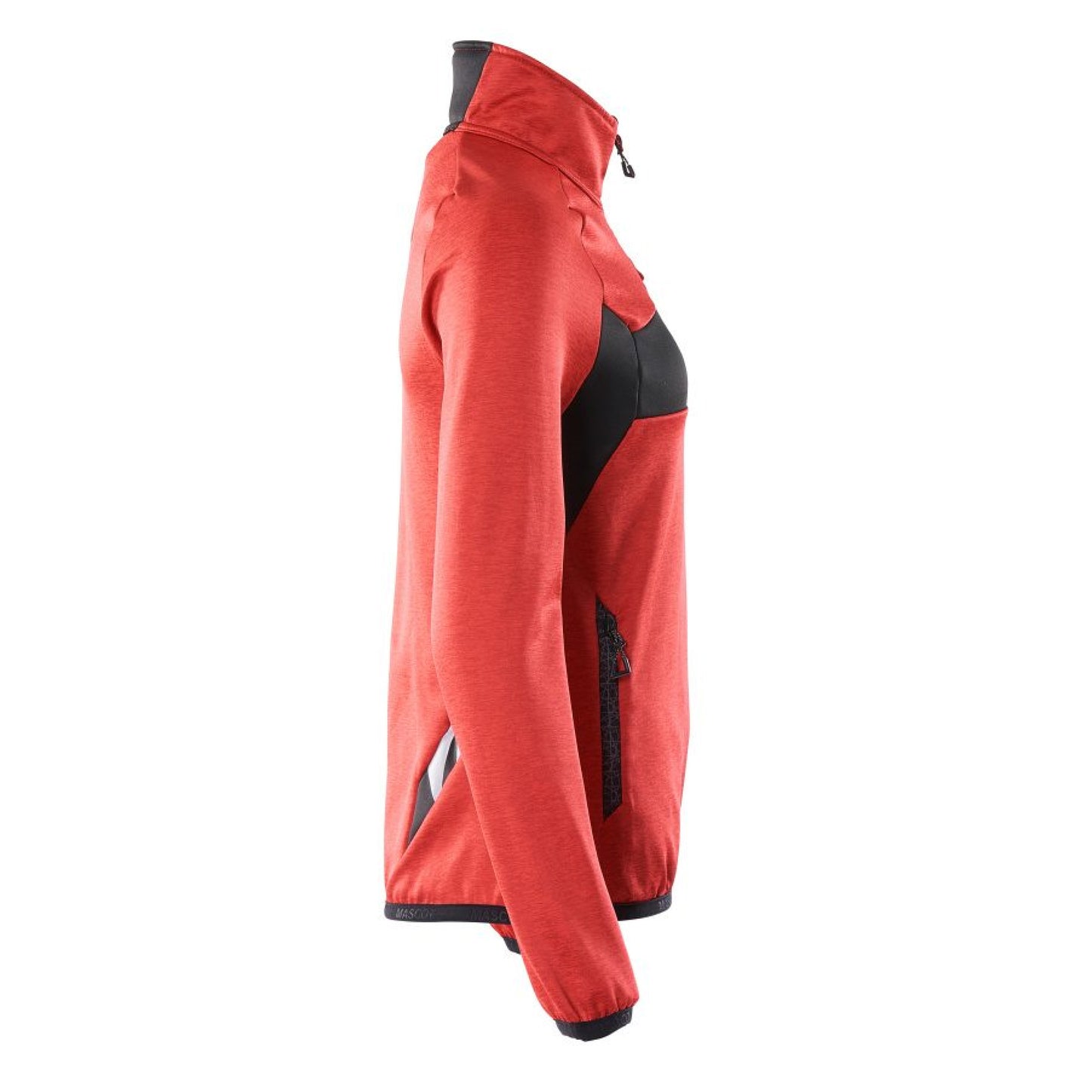 Traffic Red-Black - Lifestyle - Mascot Unisex Adult Accelerate Half Zip Jumper