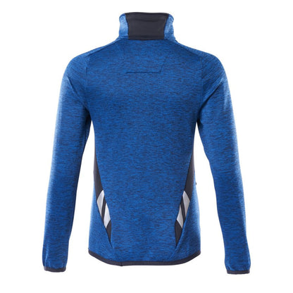 Azure Blue-Dark Navy - Back - Mascot Unisex Adult Accelerate Half Zip Jumper