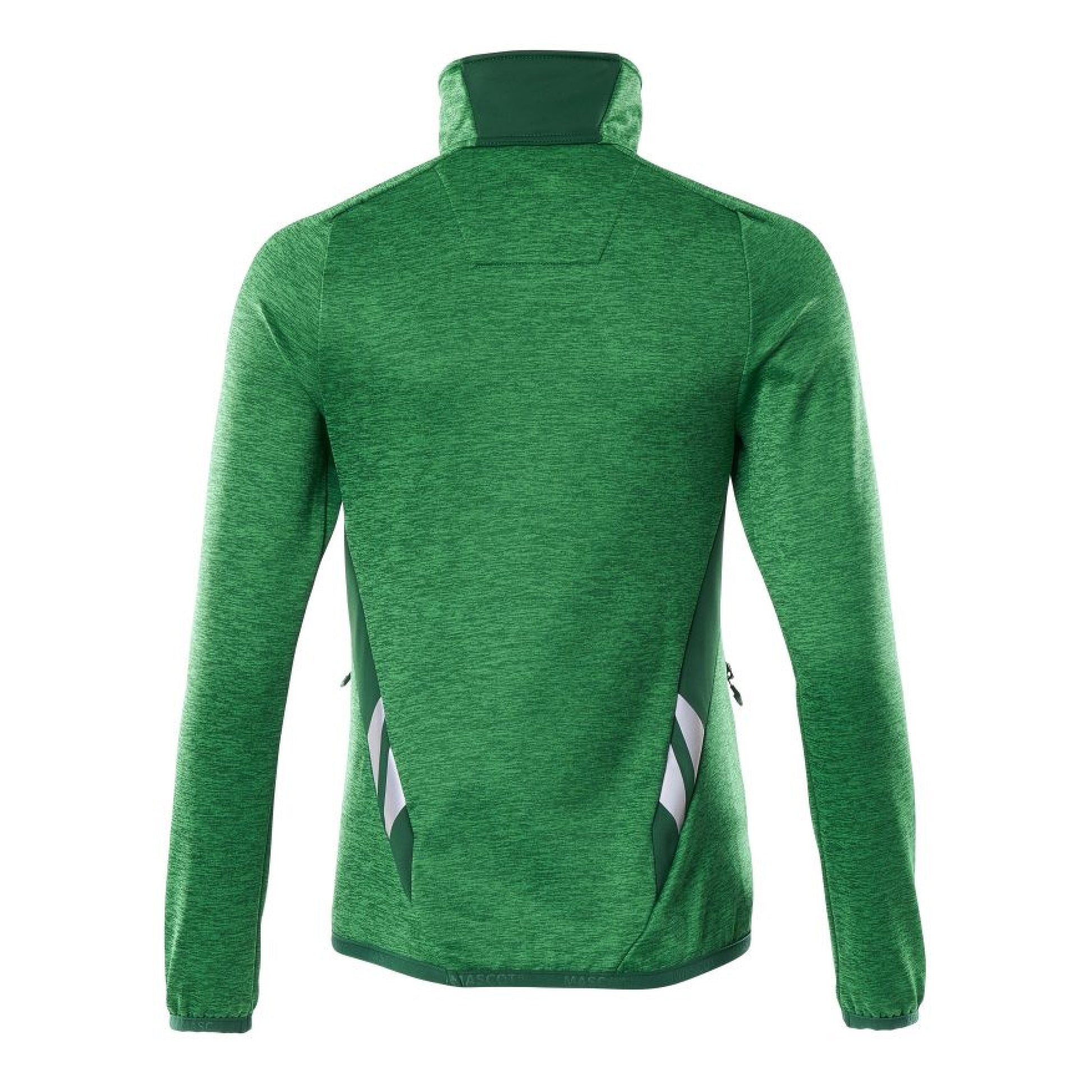 Grass Green-Green - Back - Mascot Unisex Adult Accelerate Half Zip Jumper