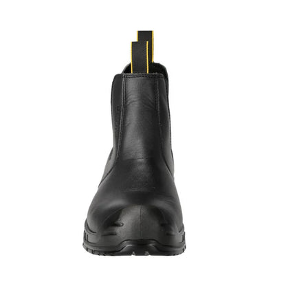 Black - Side - Mascot Mens Footwear Originals Leather Safety Boots