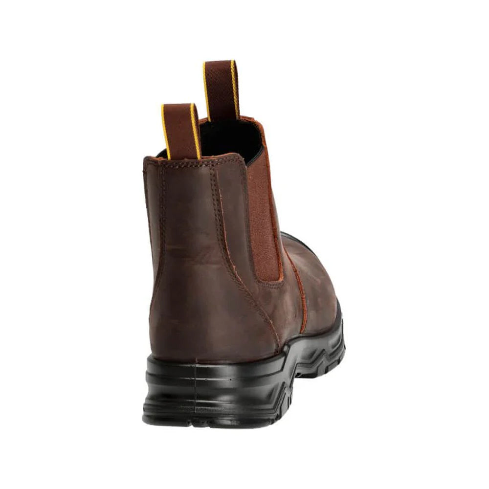 Dark Brown-Black - Back - Mascot Mens Footwear Originals Leather Safety Boots