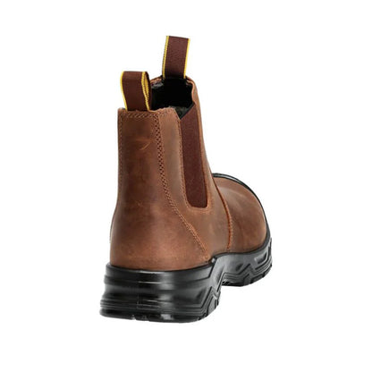 Nut Brown-Black - Back - Mascot Mens Footwear Originals Leather Safety Boots