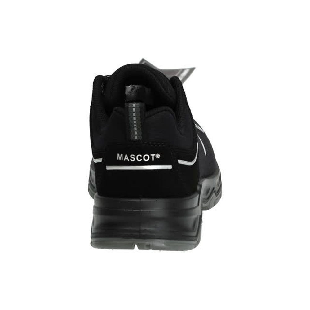 Black-Silver - Back - Mascot Womens-Ladies Footwear Flex Safety Shoes