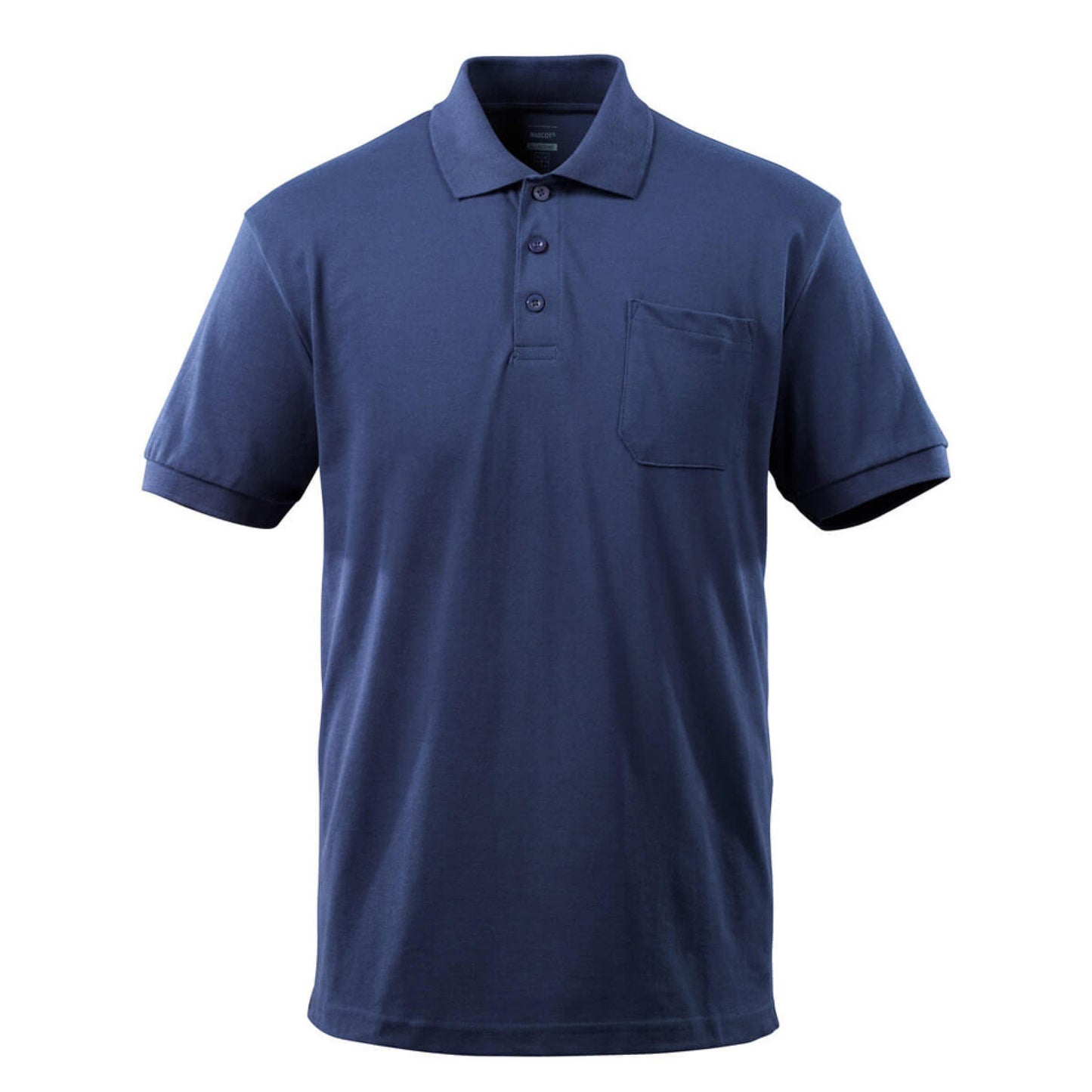 Navy - Front - Mascot Mens Orgon Crossover Polo Shirt
