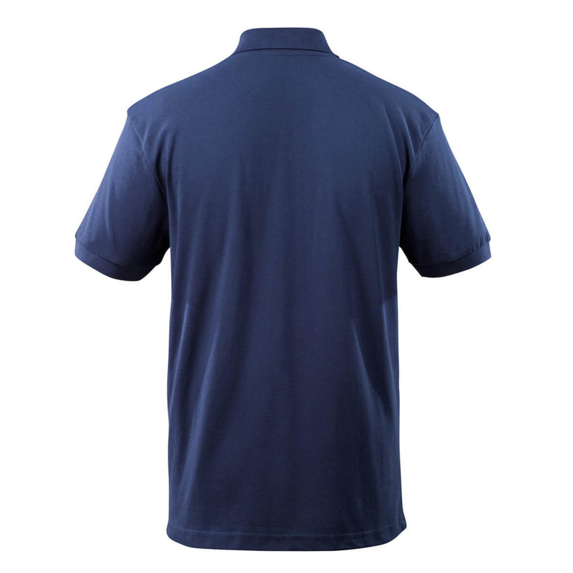 Navy - Back - Mascot Mens Orgon Crossover Polo Shirt
