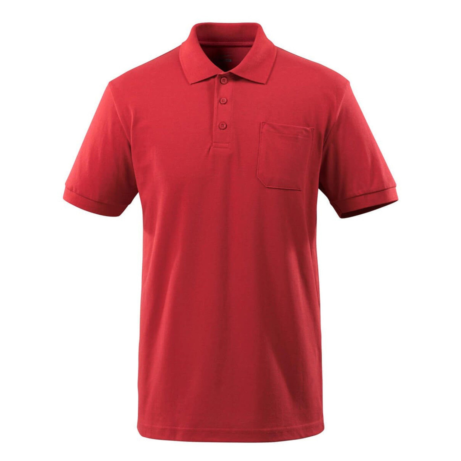 Red - Back - Mascot Mens Orgon Crossover Polo Shirt