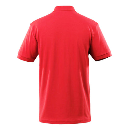 Traffic Red - Back - Mascot Mens Orgon Crossover Polo Shirt